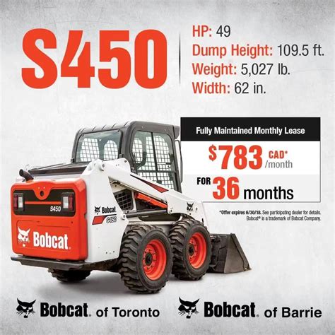 lease a cat skid steer|bobcat skid steer lease programs.